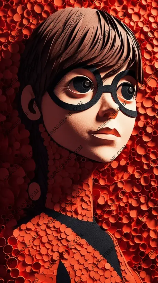 Unveiling The Incredibles: Helen Parr in Multi-Dimensional Paper Art