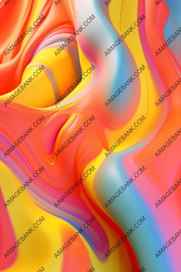 Symmetrical Abstract Fusion: Blurred Sculpture Wallpaper