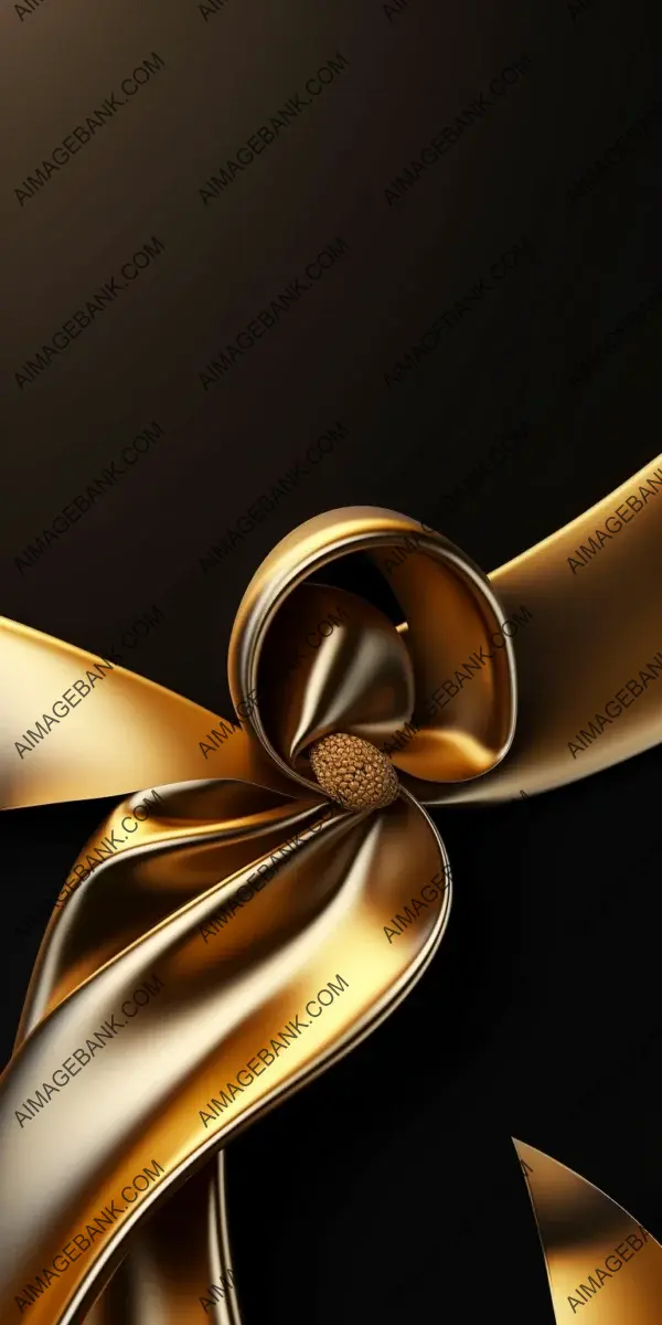 Stunning Golden Touch: Black Background Wallpaper