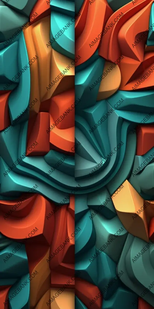 Abstract Illusion with 3D Patterns