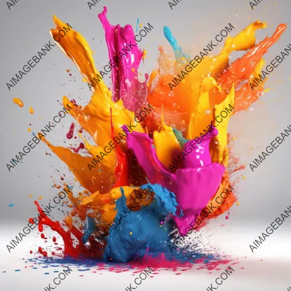 Colorful Splashes of Paint Coming to Life in Different Ways