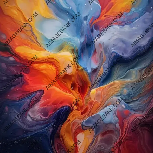 Ethereal Fluid Abstraction: An Artistic Journey