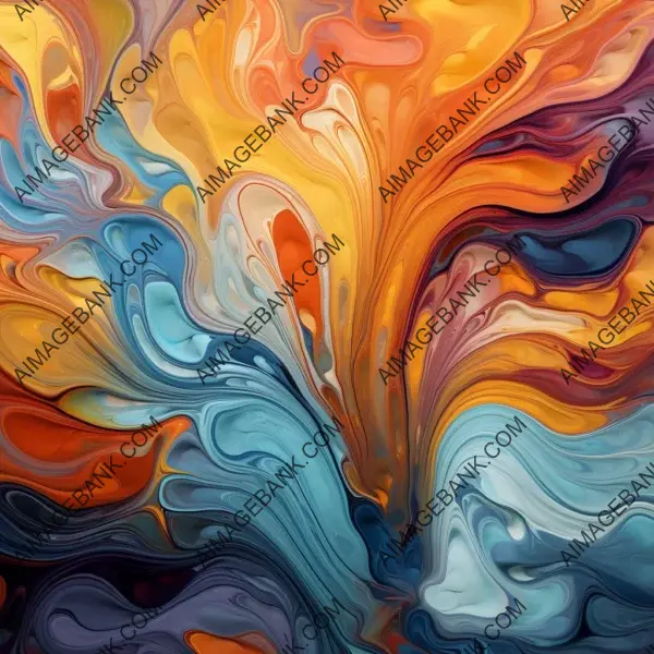 Flowing Abstractions: A Play of Colors and Textures