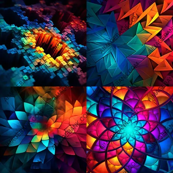 Colorful Geometric Fractals: A Kaleidoscope of Beauty