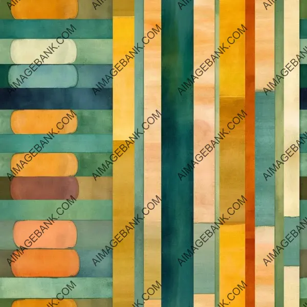 Intertwined Geometric Rhythms: Organic Abstract Delights