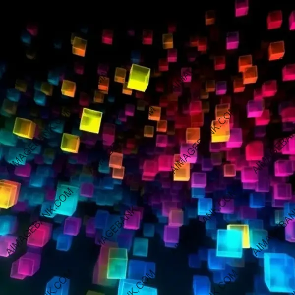 Abstract Luminescence: Glowing Dark Cubes in Miniature