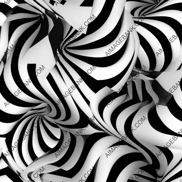 Kinetic Op Art: Digital Painting in Black