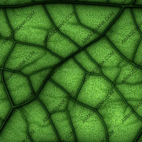 Exploring Veins and Cells: Leaf Texture Background