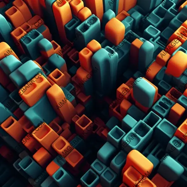 Complex Geometric Patterns in 3D Abstract Cinema4D Renders