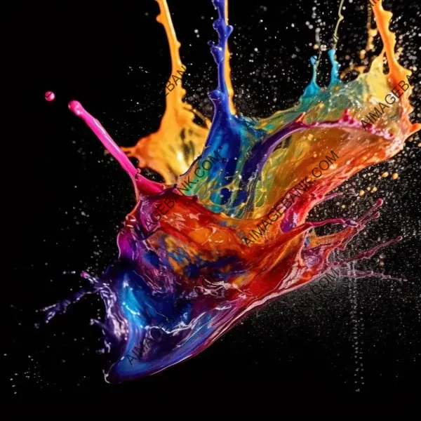 Unleashing Splattered Paint with Multiple Colors