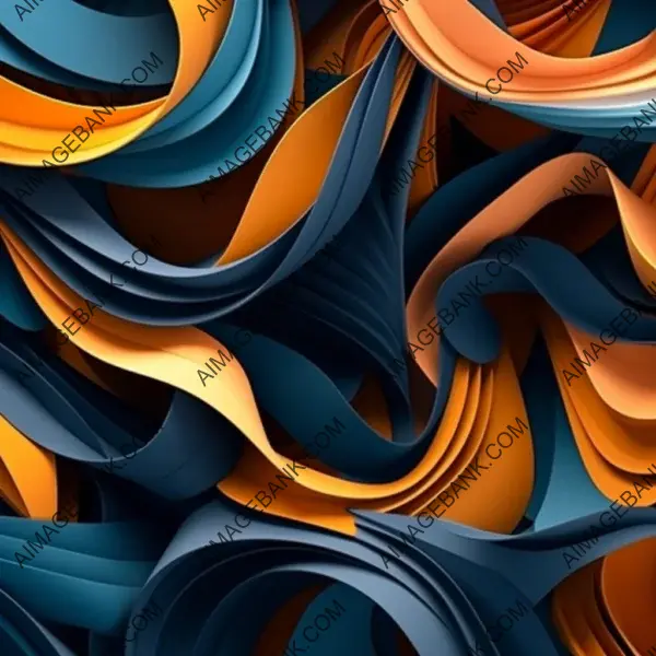 Twisted Wallpaper Style: Paper Art Background