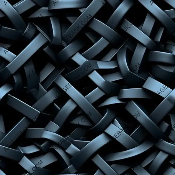 Compilation of Jumbled 3D Shaped Black Glass Pattern