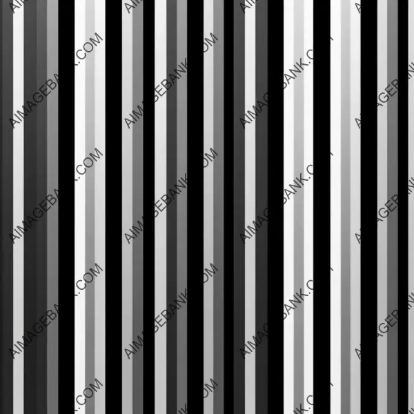 Simple Repeating Vertical Stripes Pattern: Black Edition