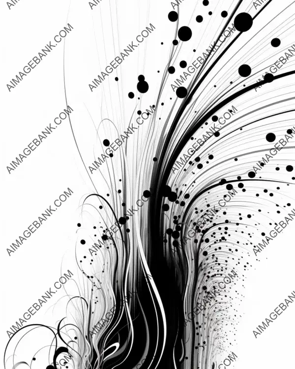 Black Lines on White Background: SVG Vector Files