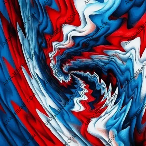 Blue, Red, Black, White: Weird Image Zoom Distortion