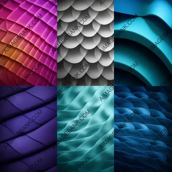 Abstract Geometric Patterns: Exploring Gradient Effects and Artistic Patterns