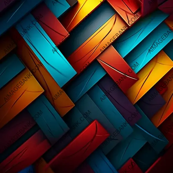 Vibrant Colors in Abstract Geometric Background