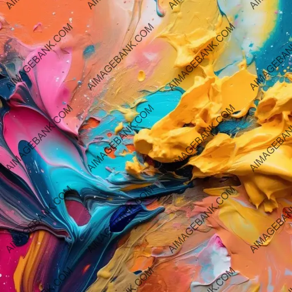 Colorful Vibrant Palette: Abstract Image Design