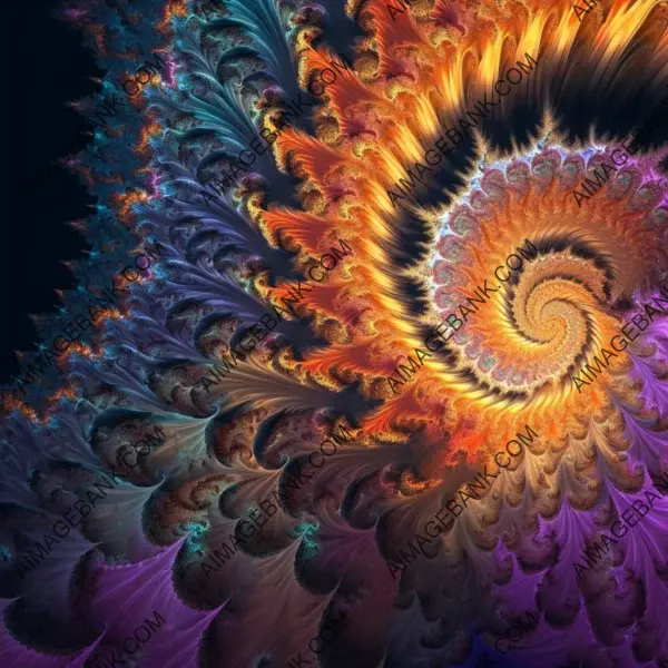 Vibrant and bright colors filling up the mesmerizing mandelbrot fractal