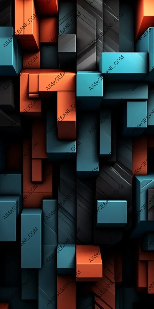 Captivating Motion: Beautiful 3D Geometric Shapes as a Desktop Background