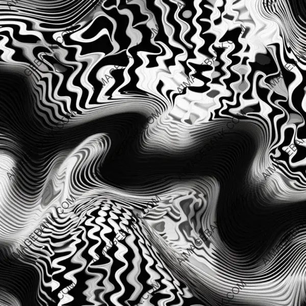 Abstract 169: Black and White Patterns Creating a Captivating Visual