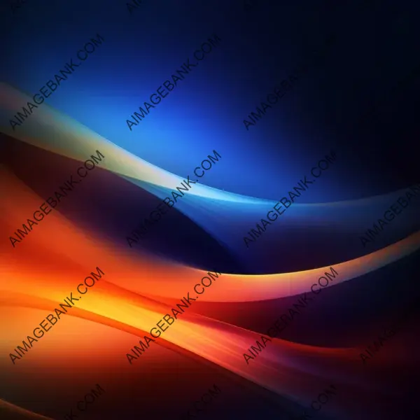 Mysterious Blurred Background in Dark Blue and Orange