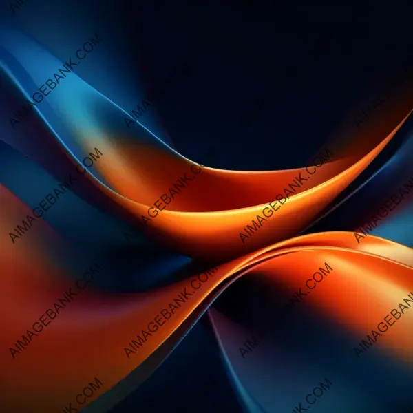 Engaging Contrast: Dark Blue and Orange Blur Background