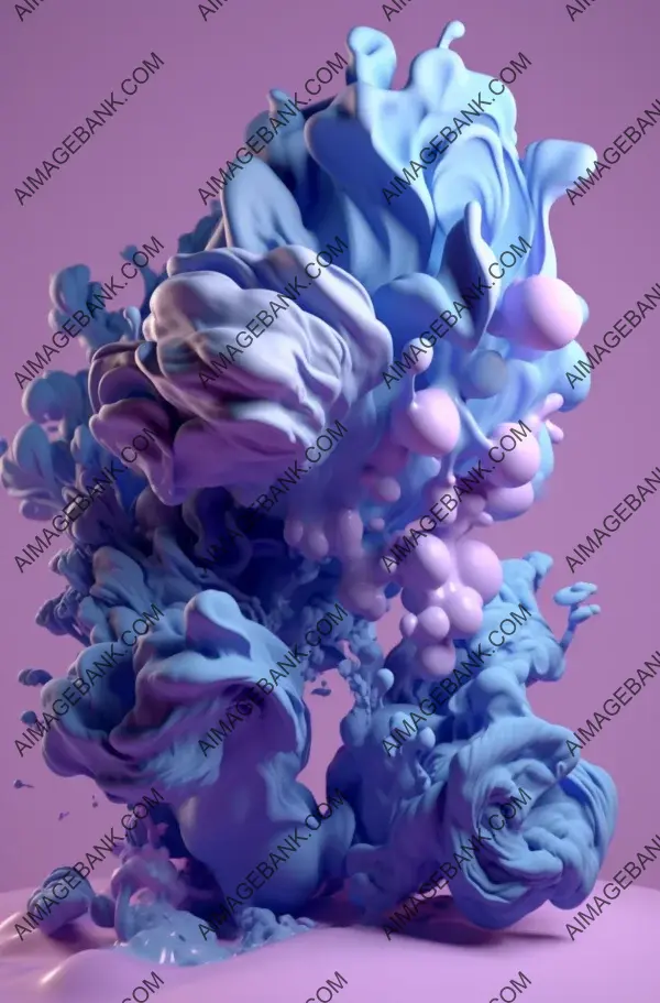 Scattered purple and blue colors transport you to surreal world