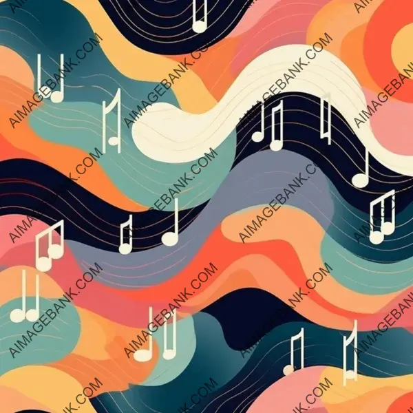 Abstract Waves of Music: Branding with Wavy Patterns