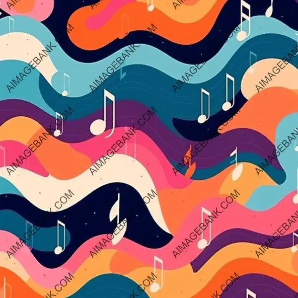 Harmonious Branding: Abstract Wavy Patterns in Music