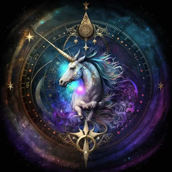 Unicorn compass love divinity cosmic light realms