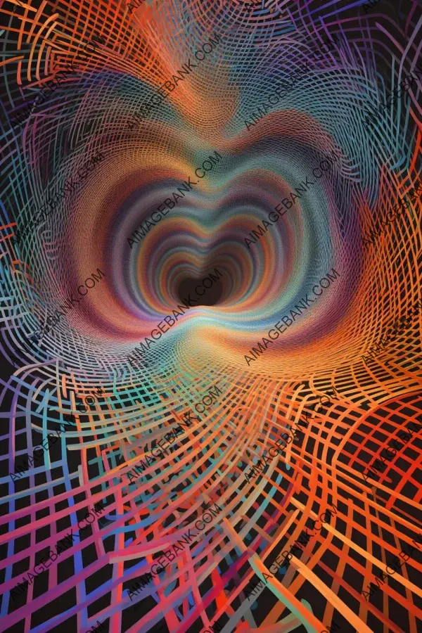 Mind-bending op art: Surreal trippy psychedelic