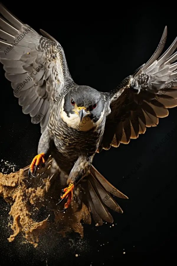 Wings of velocity: capturing the breathtaking speed of a diving peregrine falcon