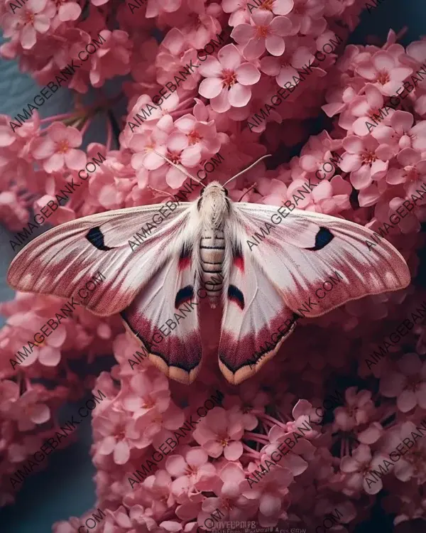 Pink Moth Flowers in Soft Lighting