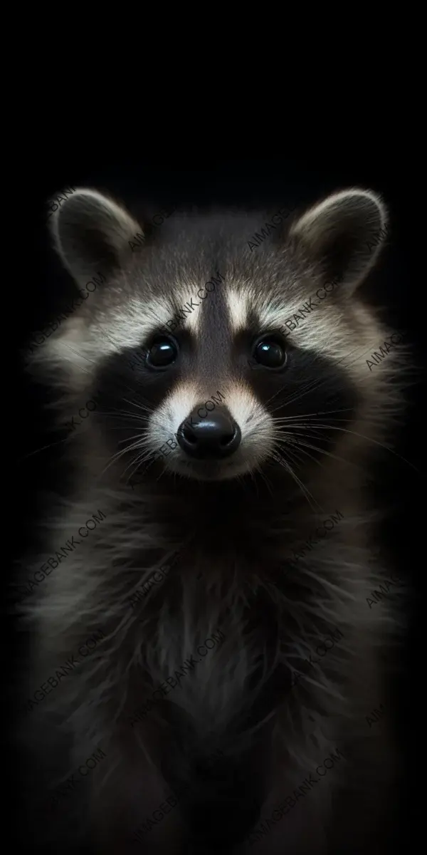 Baby Raccoon Close-Up: Cinematic Award-Winning Hyperreal