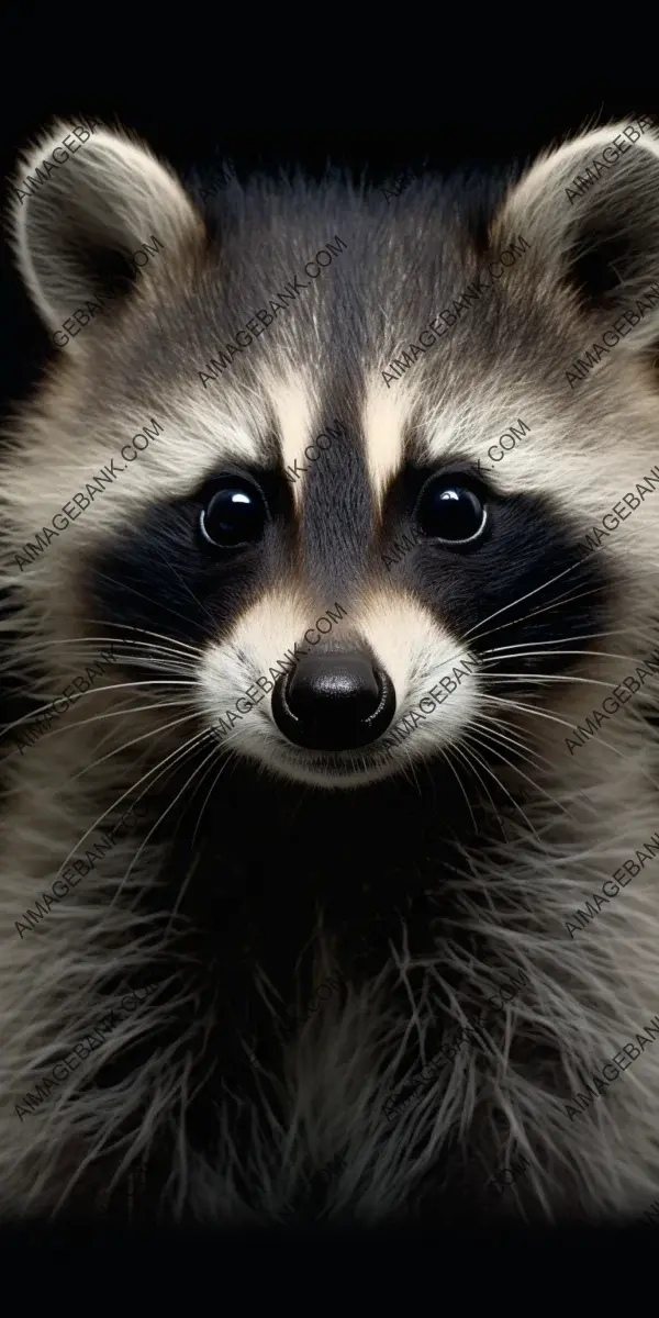 Baby Raccoon: Close-Up Cinematic Award-Winning Hyperreal