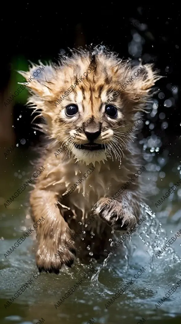 One Delightful Baby Animal: Wet and Beautiful Frolicking