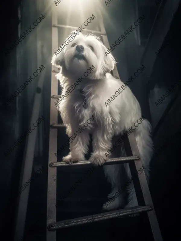 Ladder Escape: Maltese Dog&#8217;s Path to Paradise