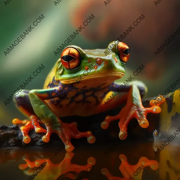 Delve into mesmerizing details of Amazon frog