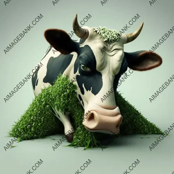 Be amazed by insanely detailed caricature of cow