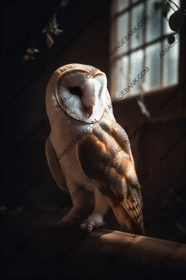 Mesmerizing Beauty: Barn Owl in Cinematic Lighting