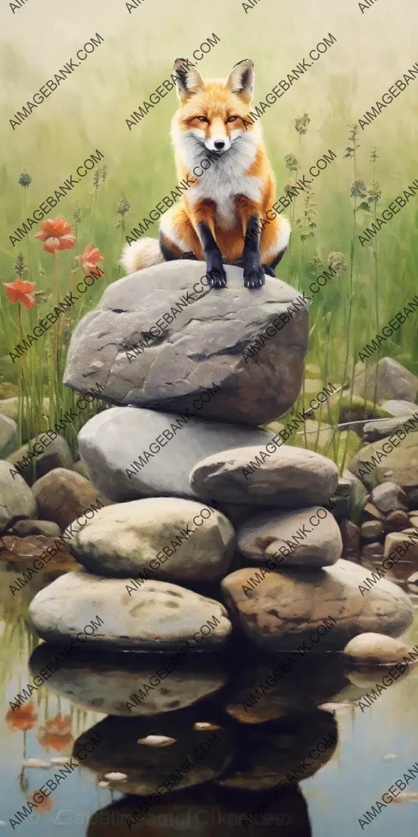 Profound Serenity: Fox Meditating