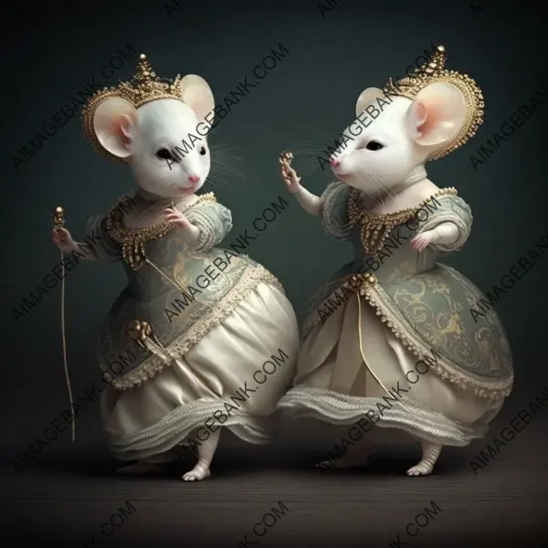 Whimsical Ballet with Albino Mice Costumes