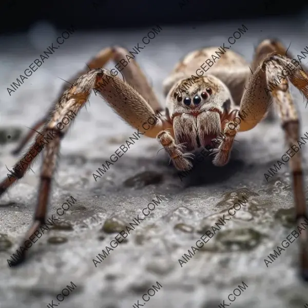 Perspective and Detail in Low-Angle Spider Shot