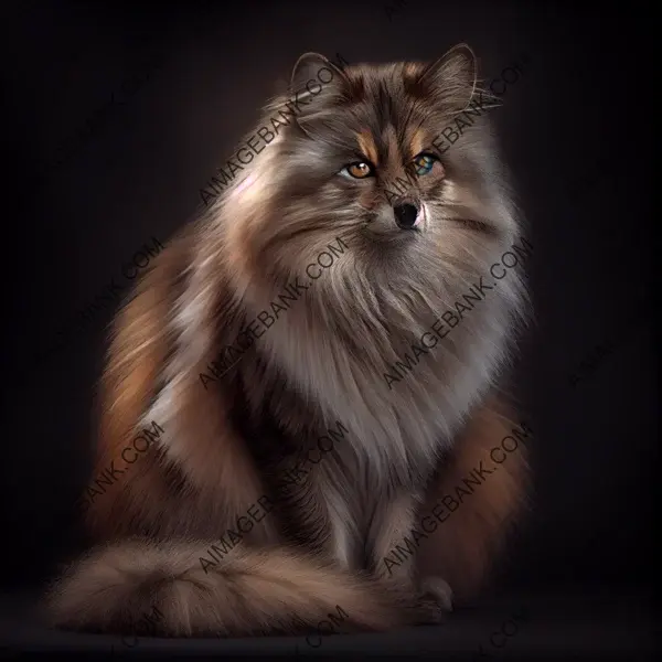 Marvel at beauty of long-fur Kneezle in brown and gray