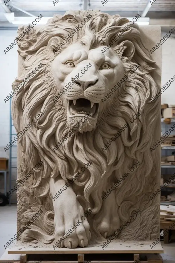 Exquisite Lion: Noble Majesty in Full Shot