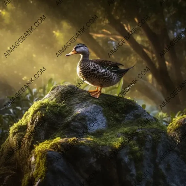 Intricate Details of Hyper-Realistic Duck Photo