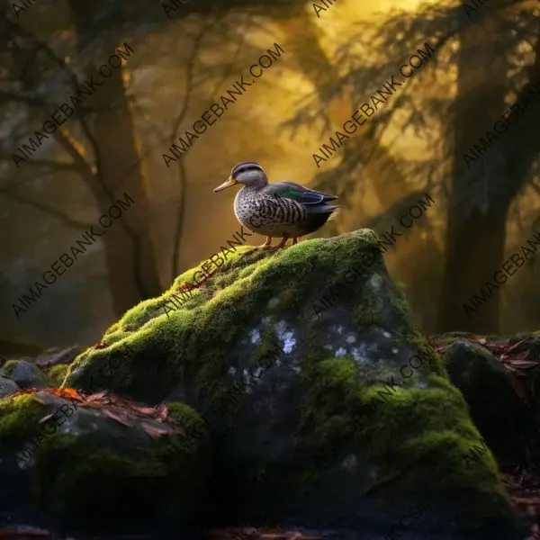 Exquisite Beauty in Hyper-Realistic Duck Photo