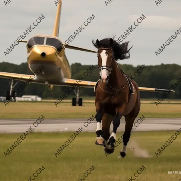 Aerial Horseback Riding Event