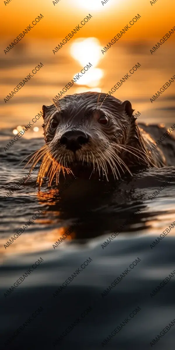 Indulge in serene beauty: Tranquil Otter Moment